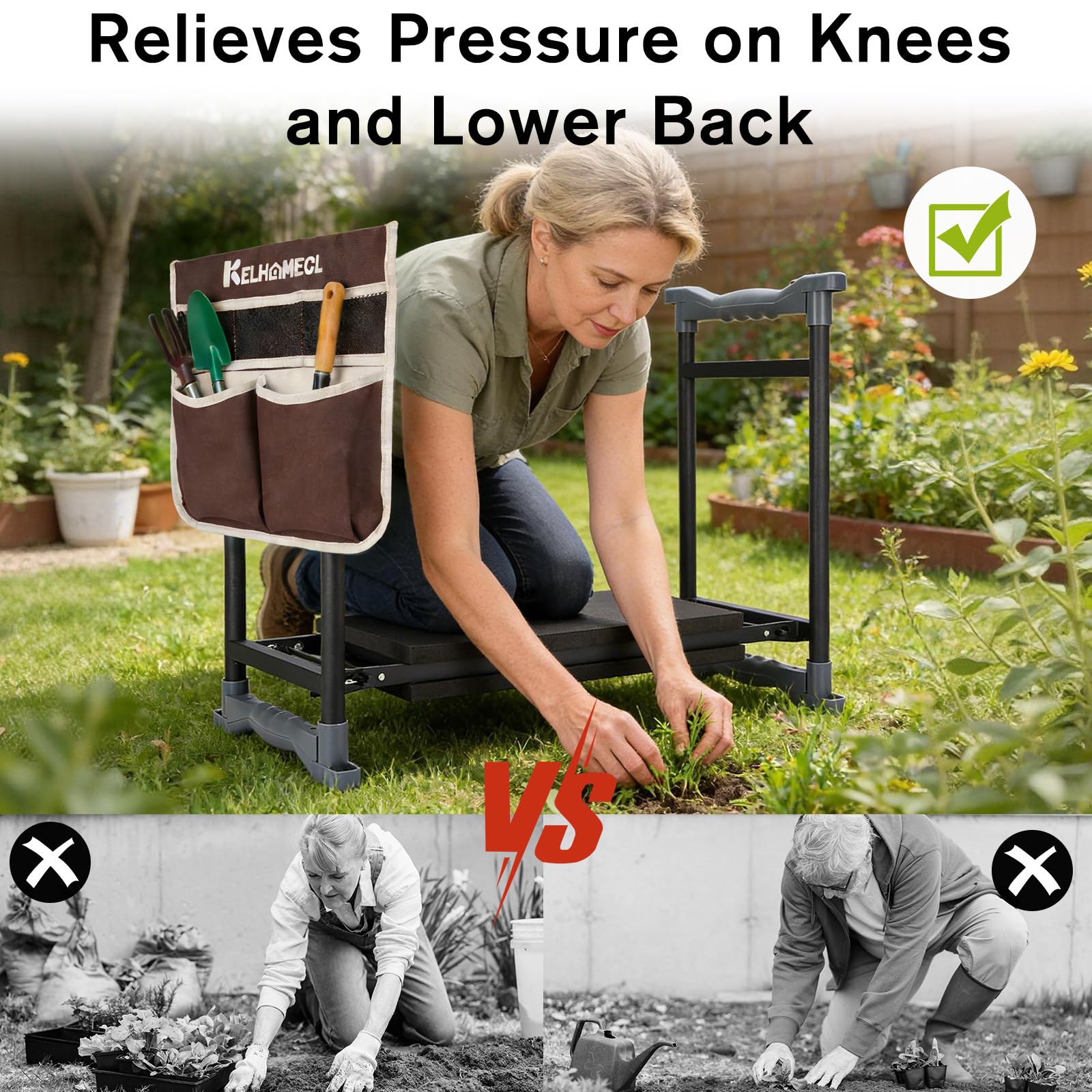 KELHOMECL foldable design for easy transport and storage