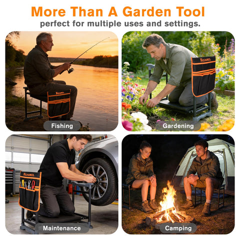 KELHOMECL garden kneeler senior-friendly design supports comfortable gardening for many users