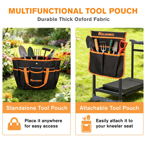 KELHOMECL garden kneeler two-in-one-seat offers quick conversion for kneeling or seating