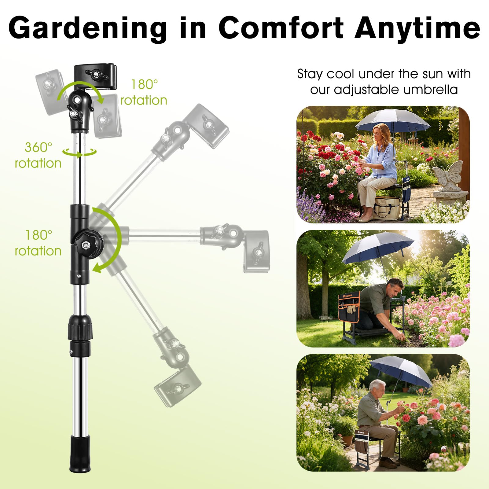 KELHOMECL 2-in-1 kneeler and seat switches positions with ease.