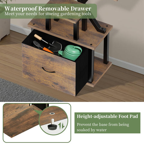 Removable waterproof drawer from KELHOMECL keeps tools organized.