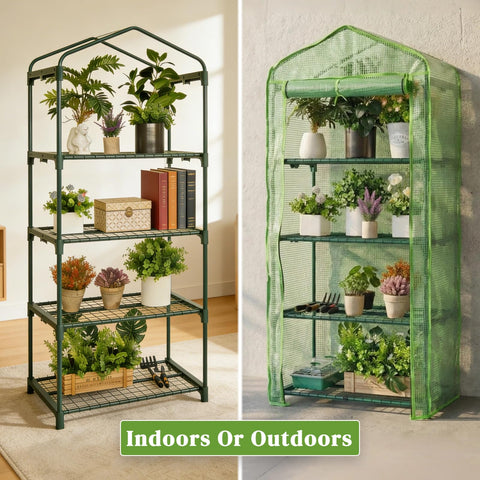 Kelived greenhouse shelf closeup highlighting 24lbs per shelf capacity.