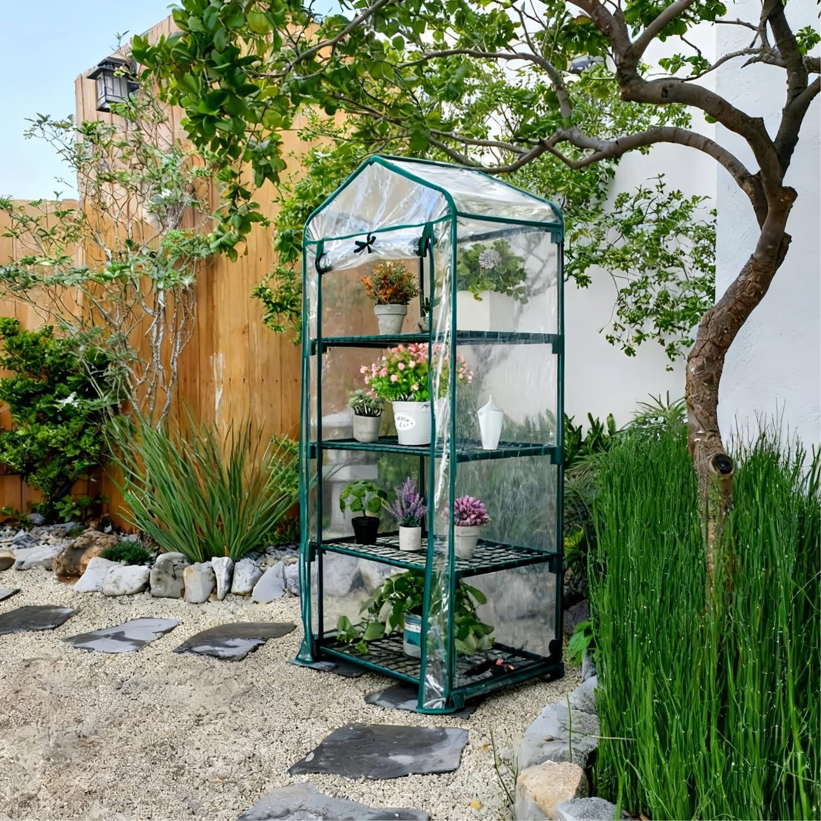Kelived sturdy powder-coated steel frame provides durable year-round use