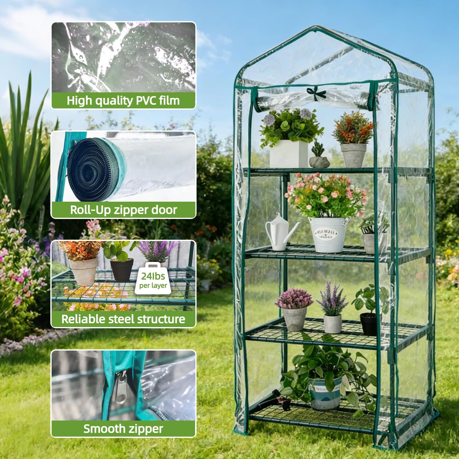 Kelived portable greenhouse enables flexible placement between balcony and patio