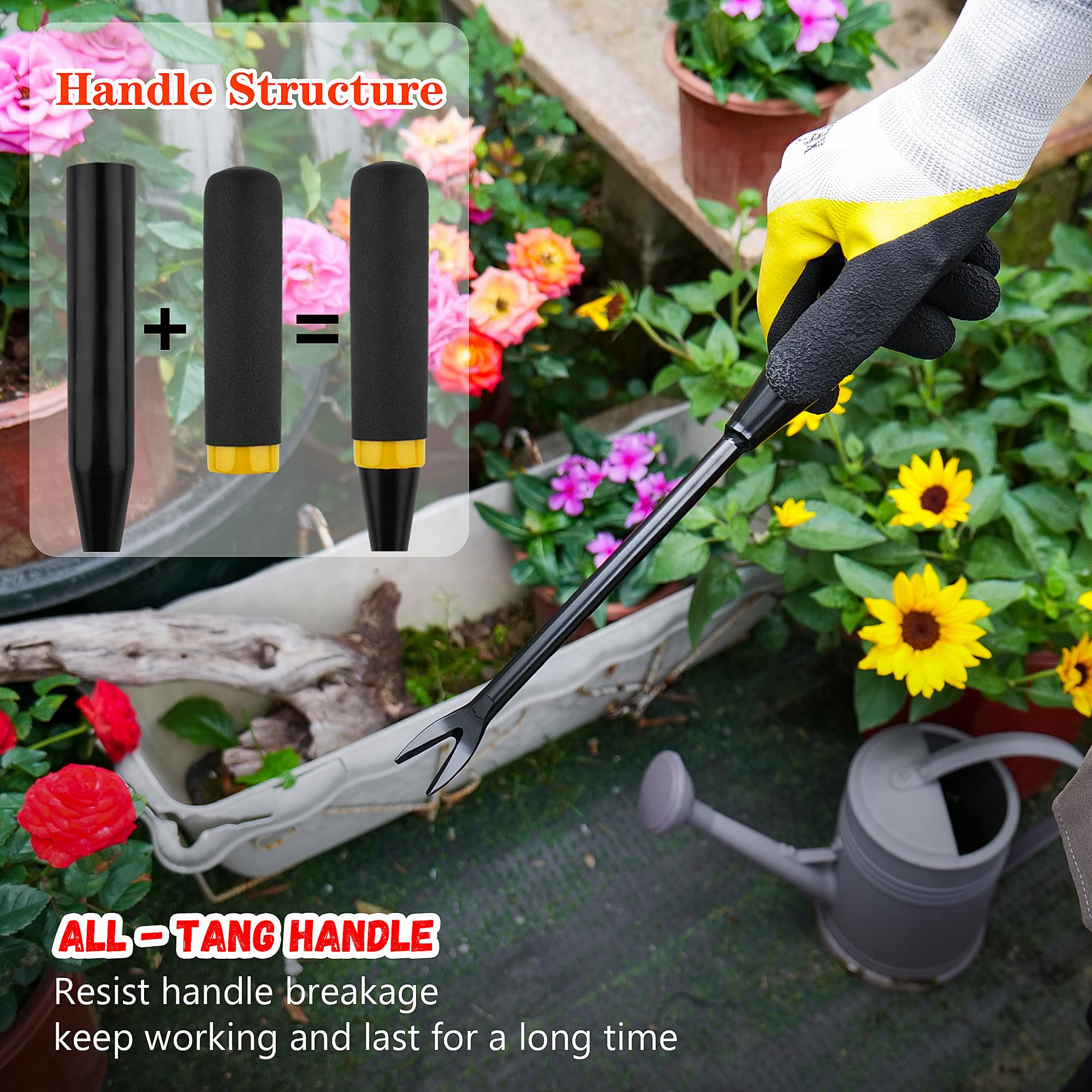 Kemaier weed tool with a full-tang handle for stability.