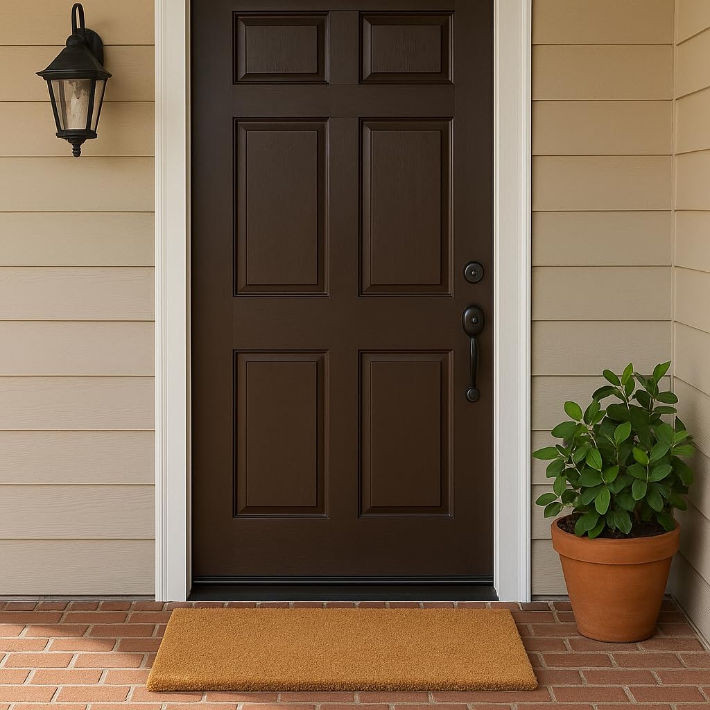 Kempf doormat bottom weave shows drainage-friendly design