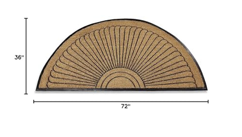 Kempf cocoir fiber doormat close-up showing dense fibers for wiping soles.