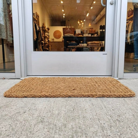 Kempf Dragon-Weave Coco Coir Doormat natural color complements exteriors