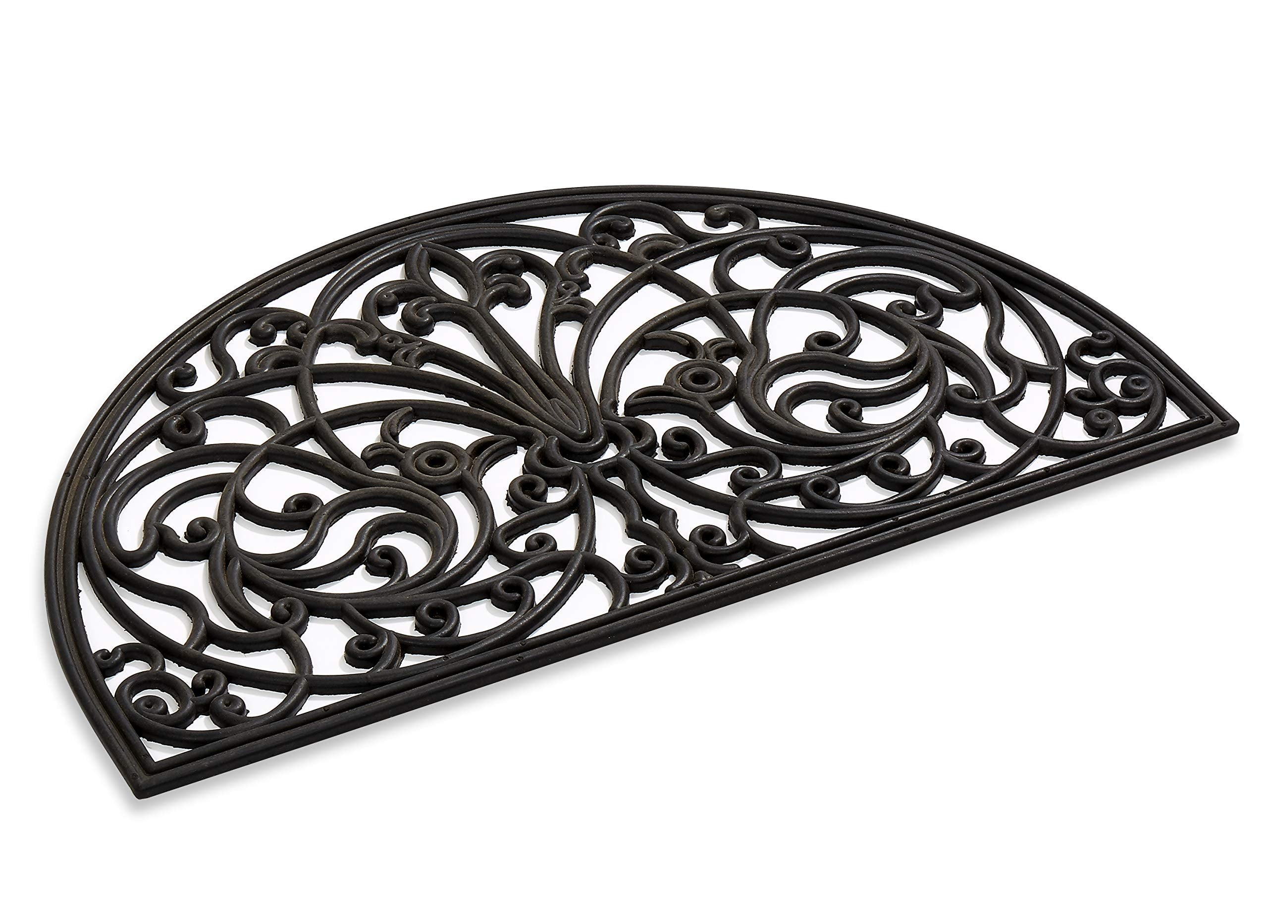 Kempf half moon mat suits indoor or outdoor entrances.