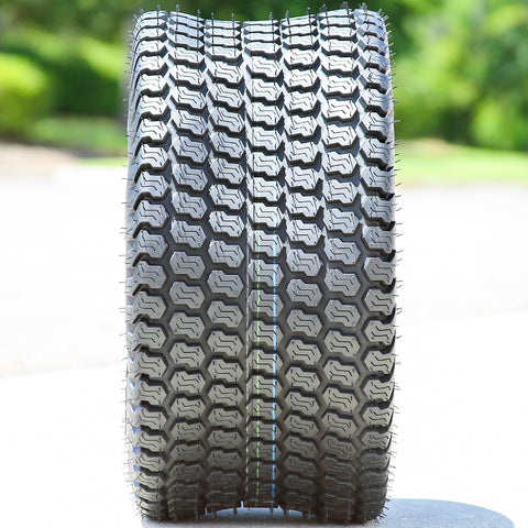 Four-ply marking on Kenda K500 Super Turf signals durability