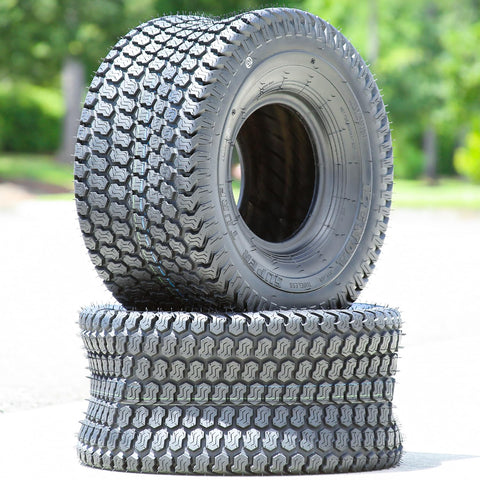 Mower tire on hillside mowing scene demonstrating traction and stability