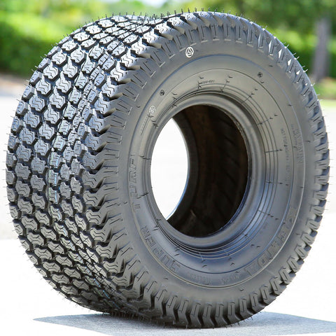 Kenda K500 Super Turf tire mounted on a mower for hillside mowing