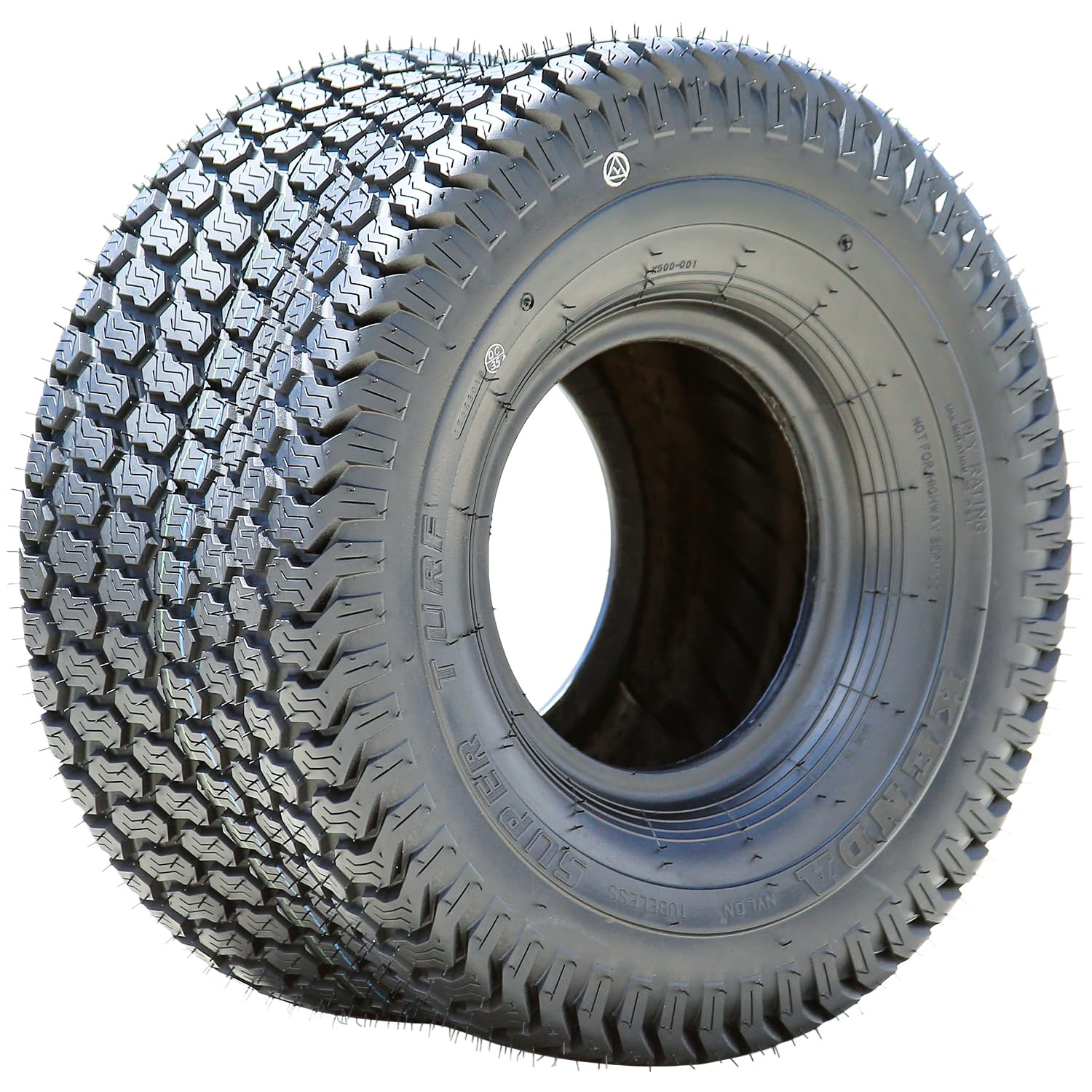 Kenda K500 Super Turf tire full view ready for efficient mowing on varied terrain