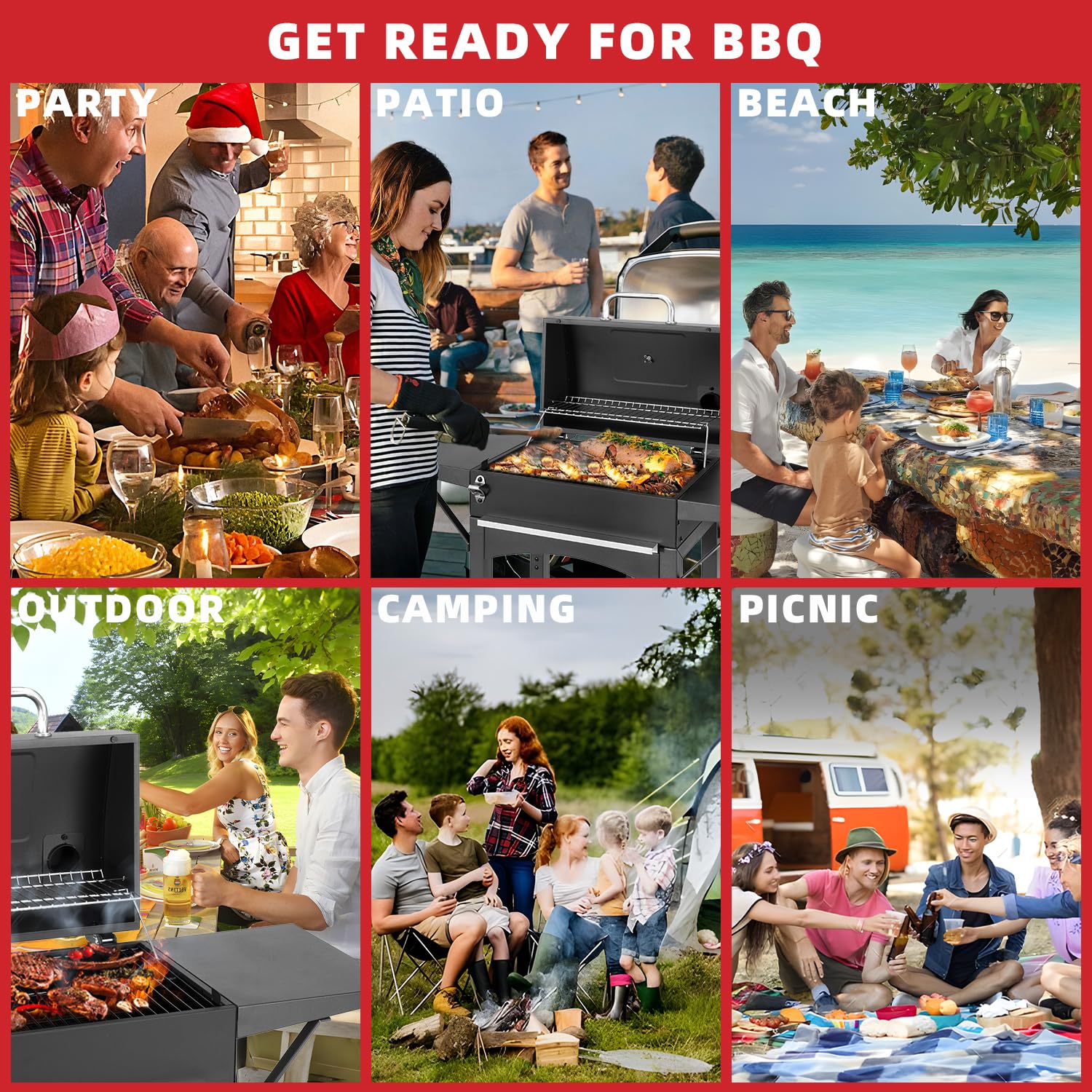 Kendane Charcoal Grill durable build supports long outdoor use