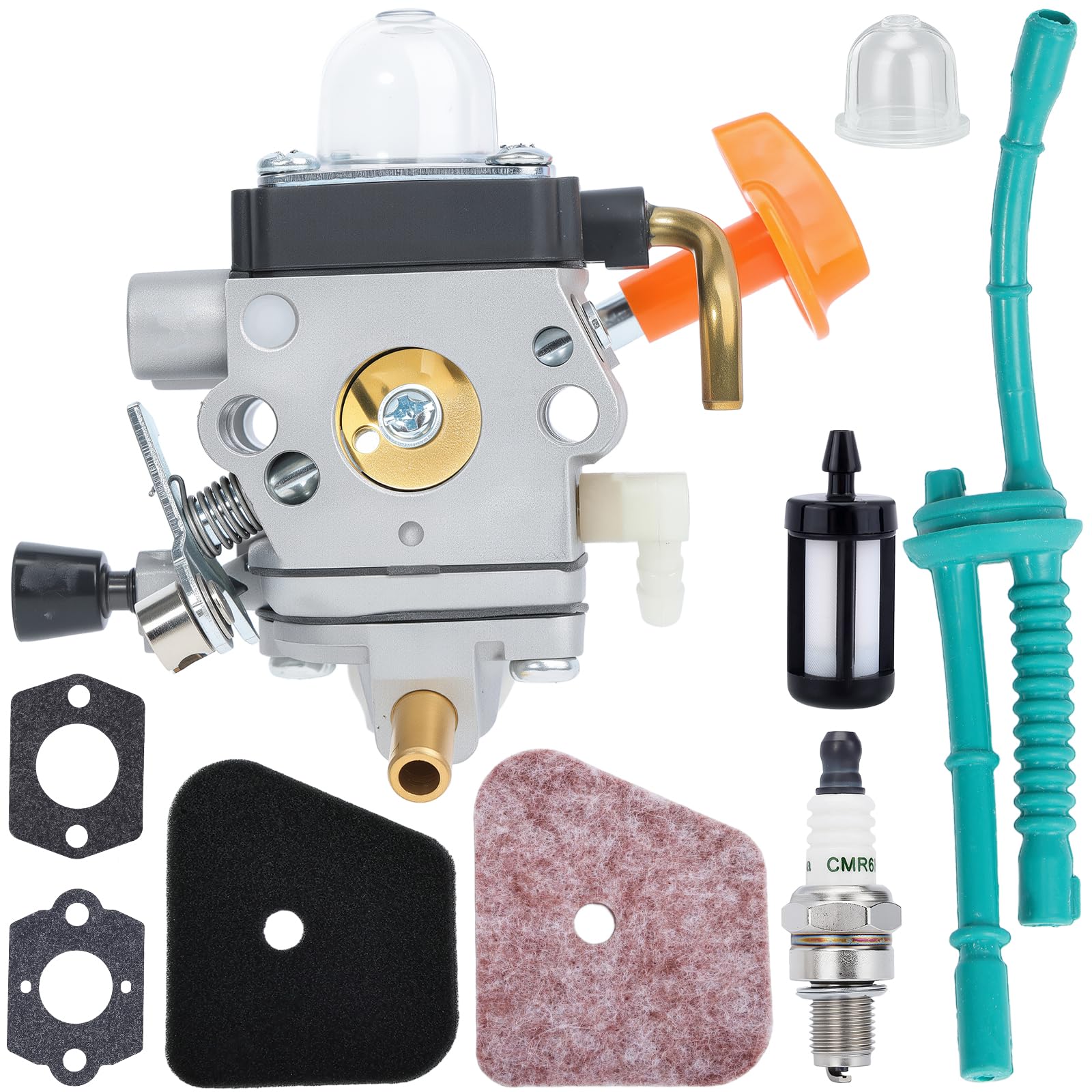 Kendwin FS90R carburetor front view for reliable starts and smooth operation.