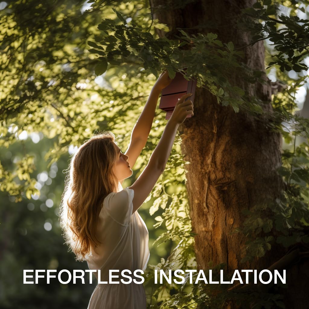Kenley Bat House includes sturdy hanger hook for stable outdoor installation.