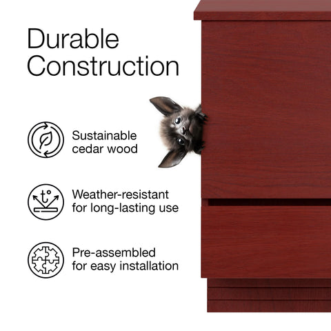 Kenley Bat House ships preassembled for quick, secure mounting on pole, tree, or wall.