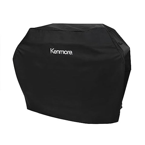 Kenmore grill cover fabric closeup shows durable polyester material.