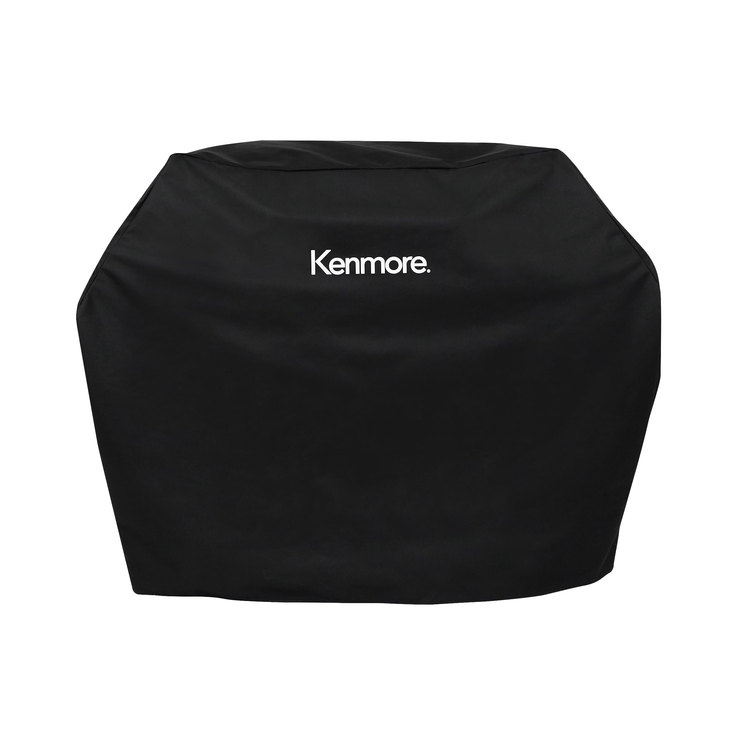Kenmore 56-inch grill cover front view protects your grill from rain and sun.