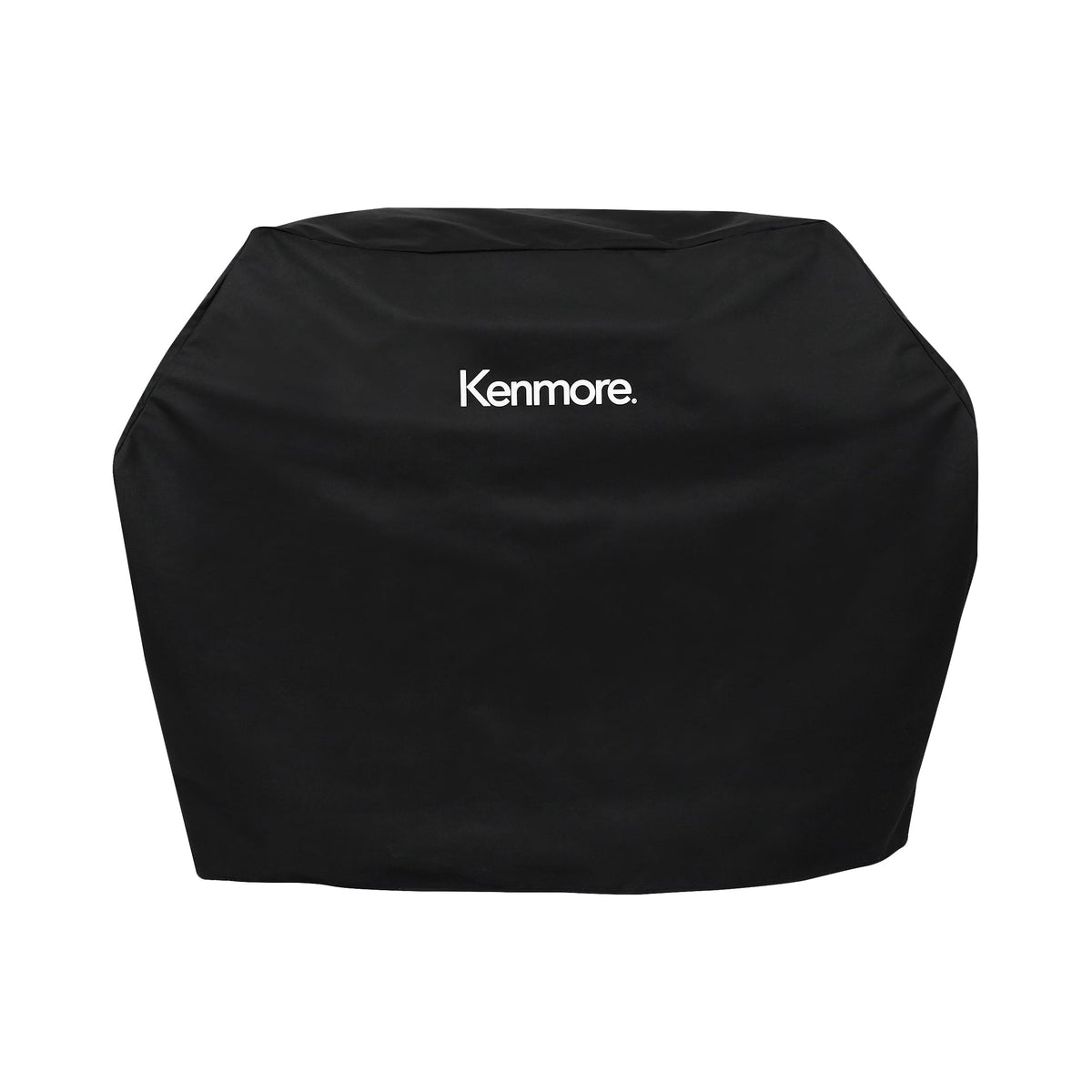 Kenmore 56-inch grill cover front view protects your grill from rain and sun.