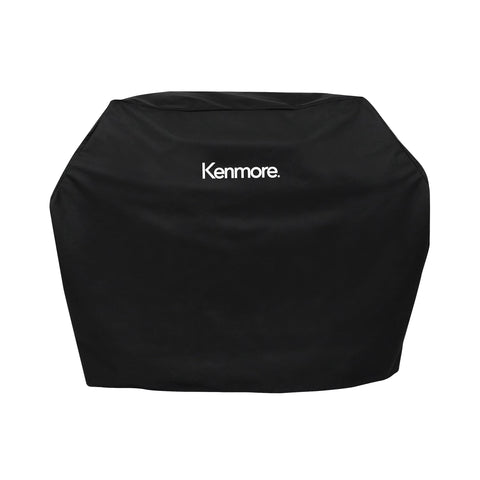 Kenmore 56-inch grill cover front view protects your grill from rain and sun.