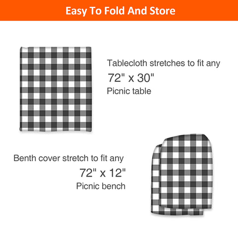 Flannel-backed vinyl from KENOBEE minimizes slipping on table surfaces.