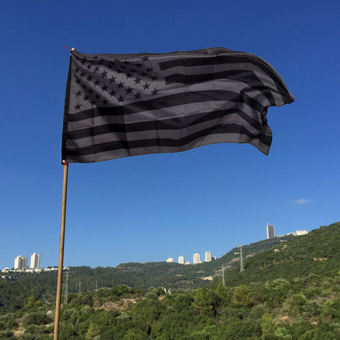 KENPMA All-Black Flag Pack, four-piece set, bold home decor.