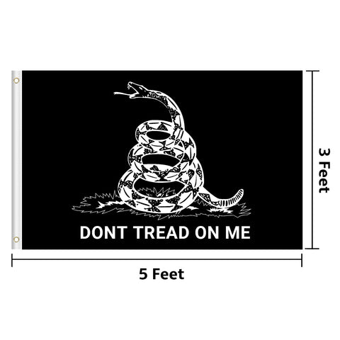 KENPMA All Black Out American flag 3x5ft for porch or yard decor