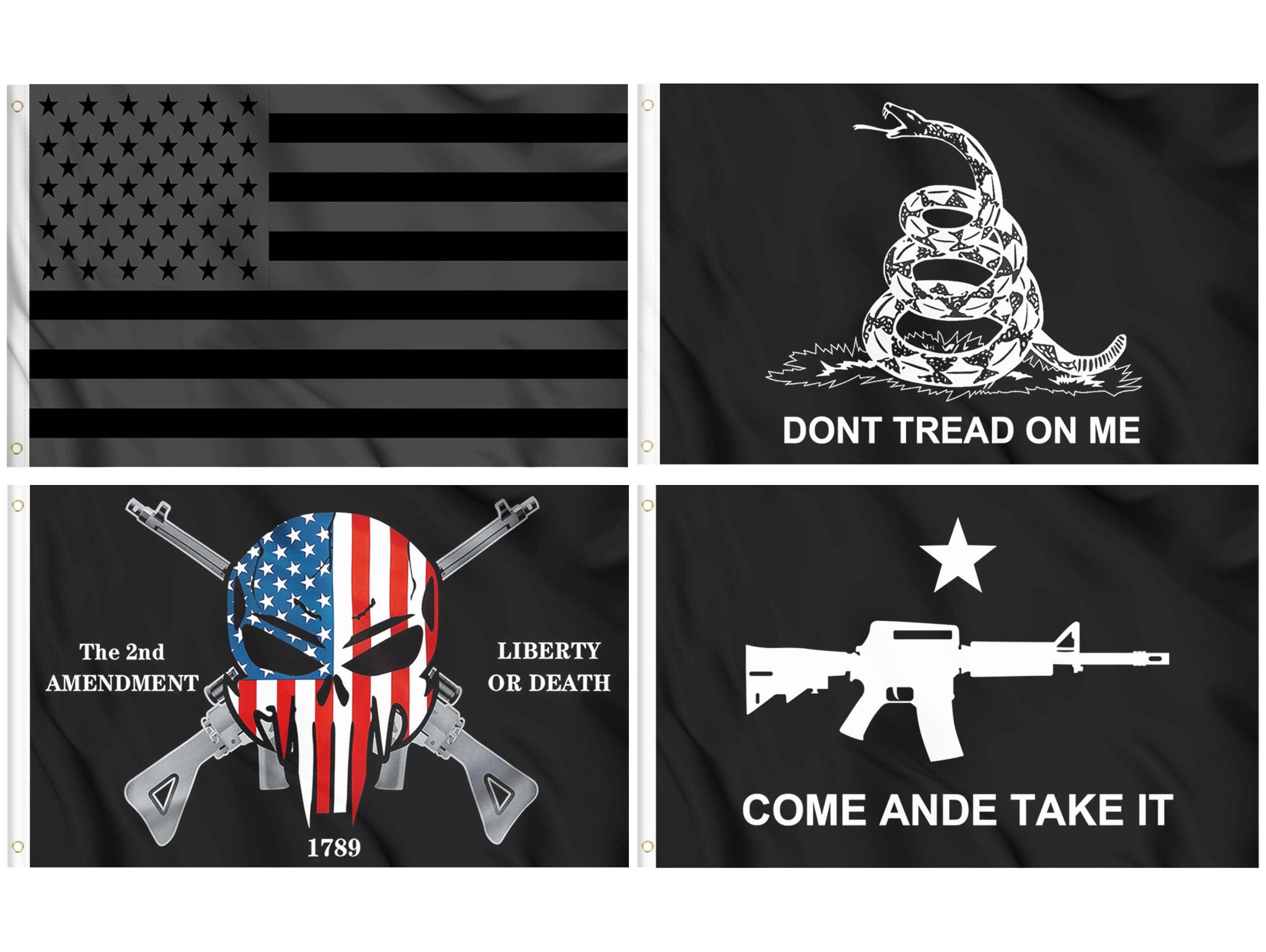 KENPMA Liberty or Death 1789 flag shines in sun, durable porch decor.