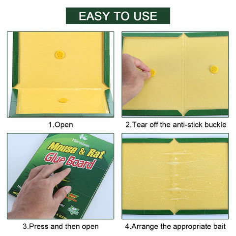 Kensizer glue trap fits tight spaces under sinks for flexible placement.
