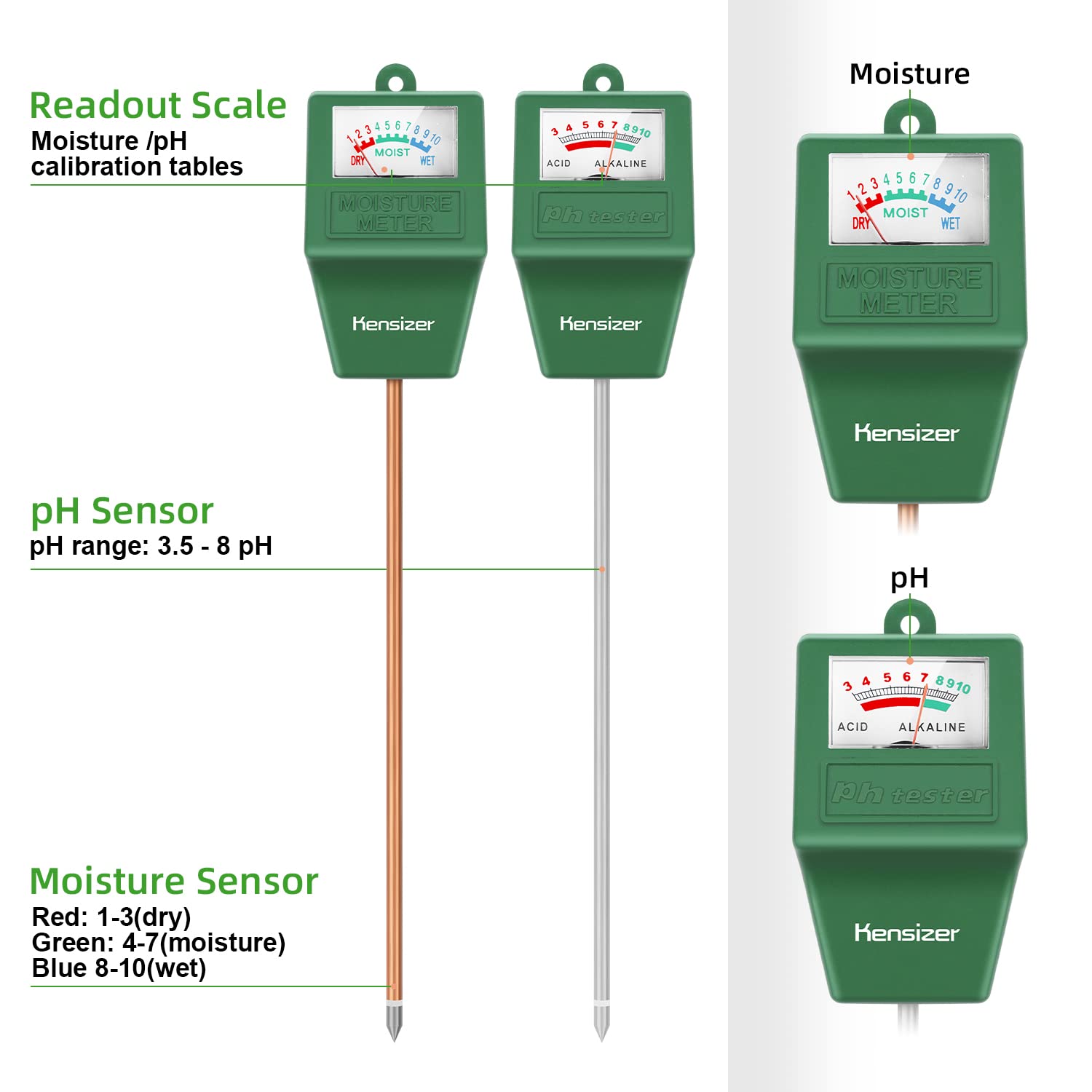 Kensizer multi-parameter probe provides fast readings with a single probe.