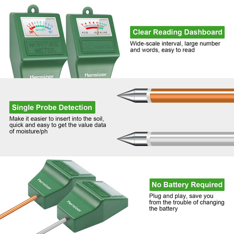 Kensizer no-battery-needed design saves maintenance while testing soil.