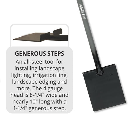 Kenyon S550 square-head trench cut delivering clean lines for cables.