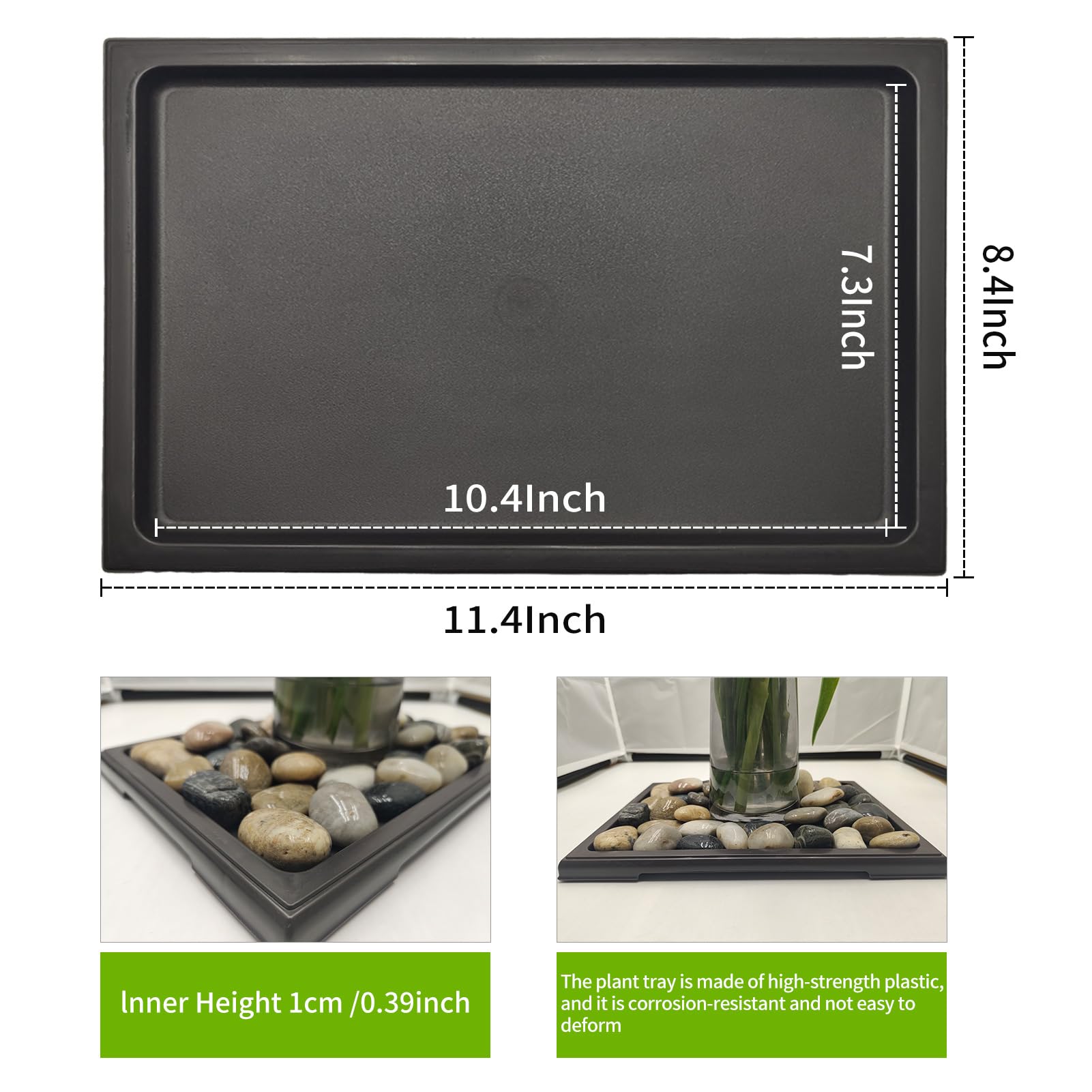 KEOHOLI bonsai tray inner size fits most pots.