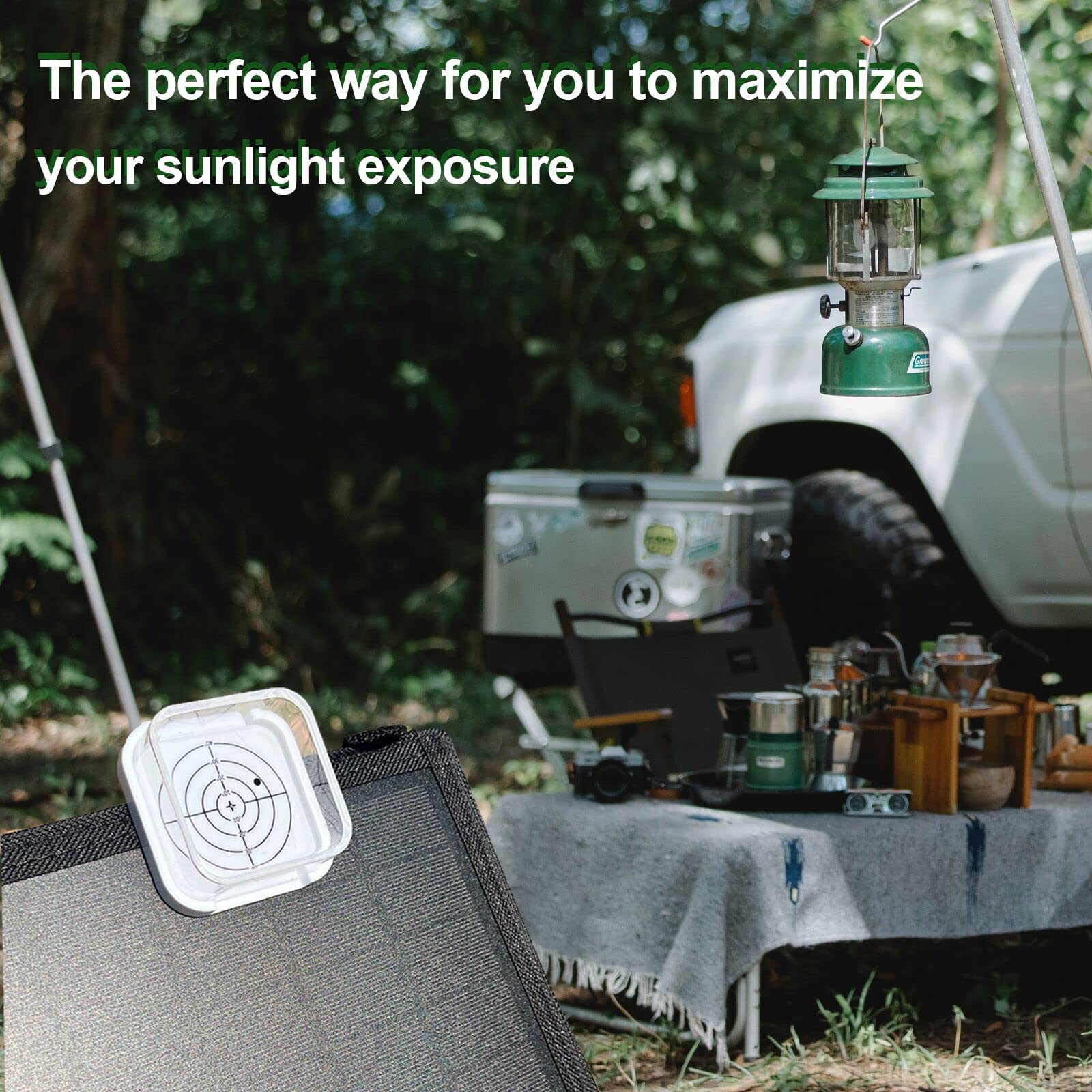 Weather-ready, portable device supports outdoor solar projects in any season.