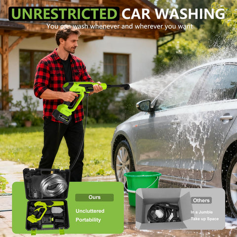 KEPEAK 6-in-1 nozzle attachments for versatile outdoor cleaning