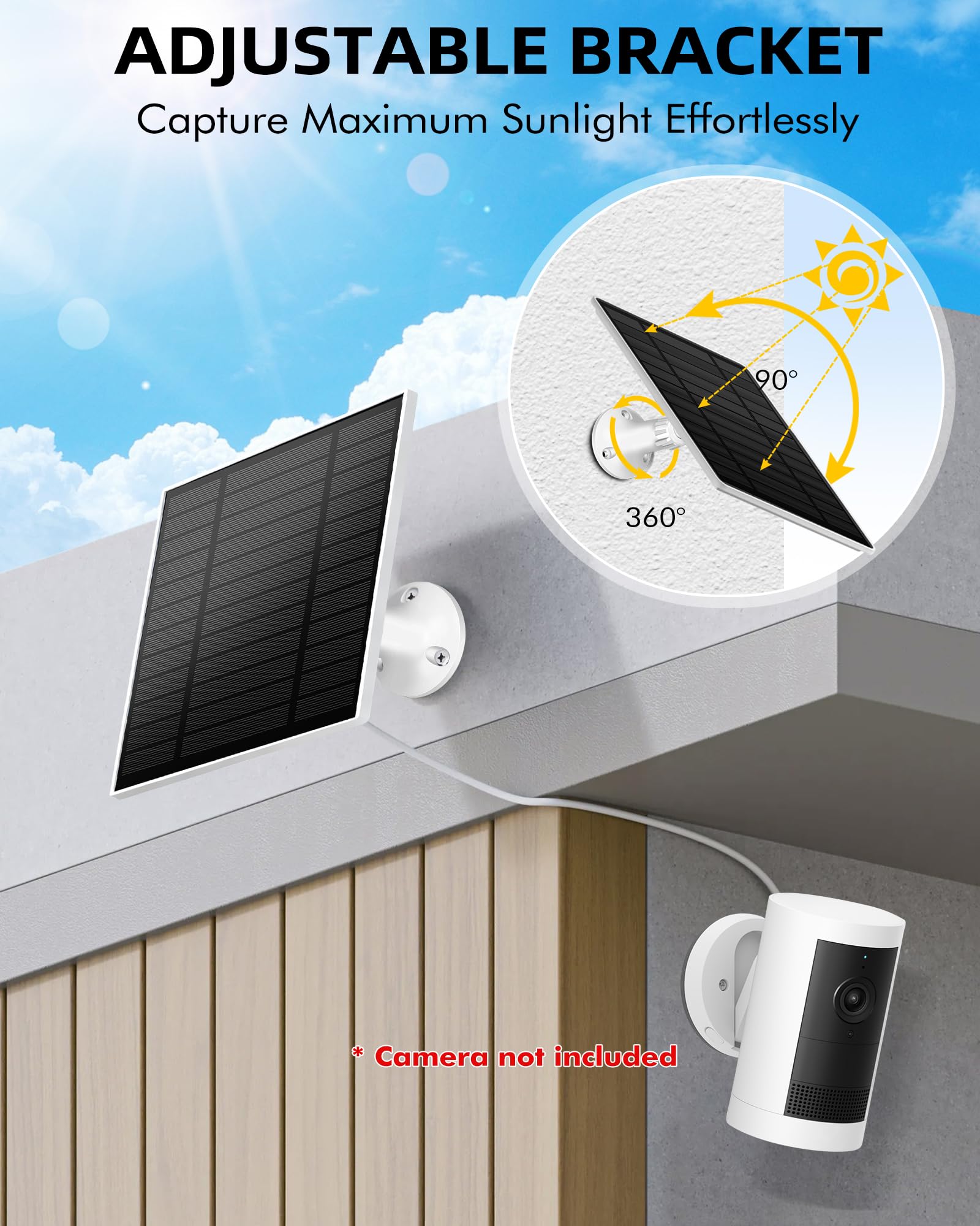 KEPEAK solar panel USB-C cable close-up highlights modern, reliable charging.