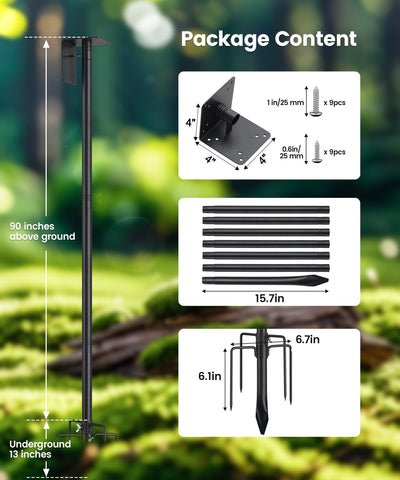 Keplrend five-prong base provides anti-tip stability in windy days.