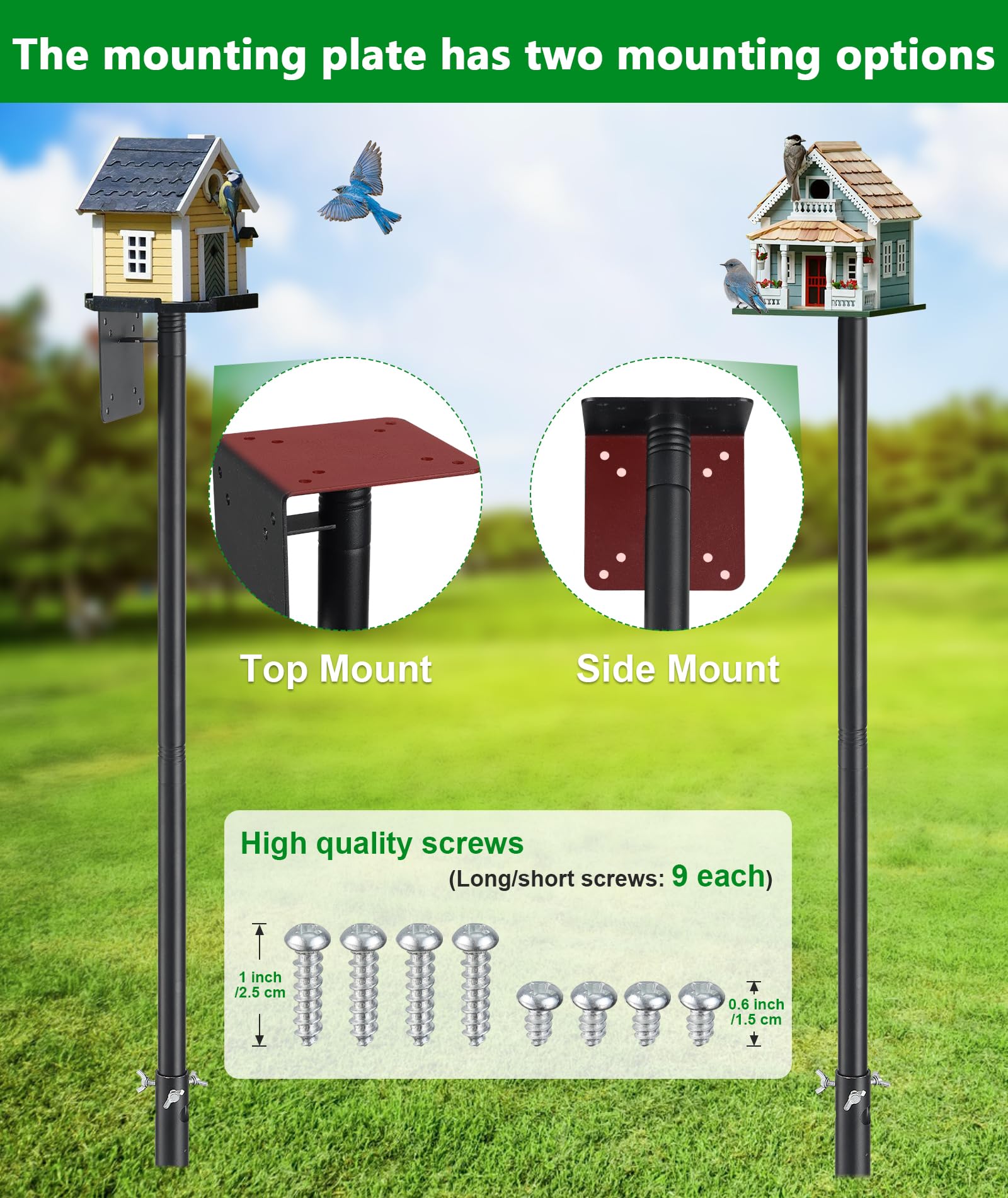 Keplrend adjustable height from 60 to 109 inches for flexible mounting