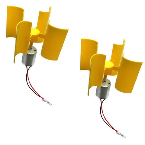 Keproving vertical wind turbine model assembly demonstrates DC power basics for classroom learning