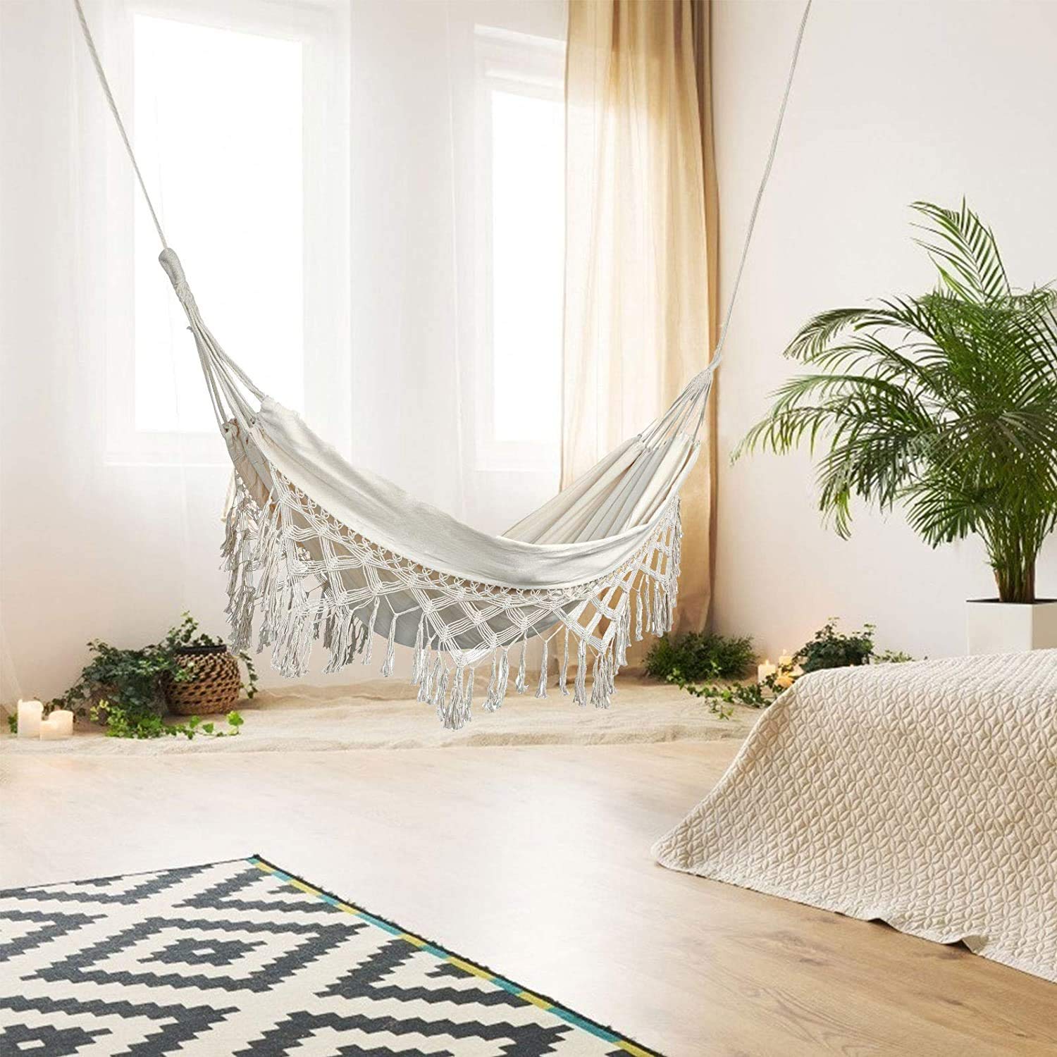KEREITH hammock compact packaging 40x30 cm for easy storage and transport.