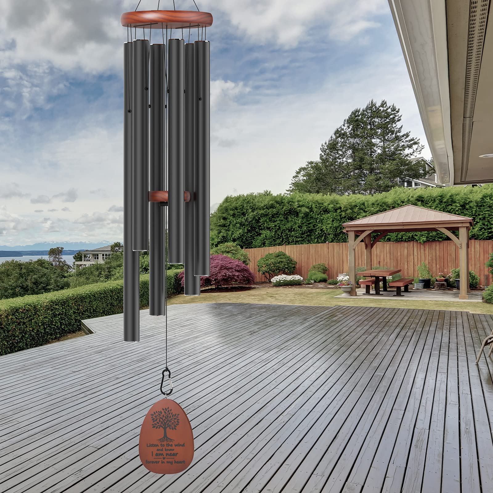 kerligher Sympathy Wind Chimes outdoor memorial gift in yard or balcony