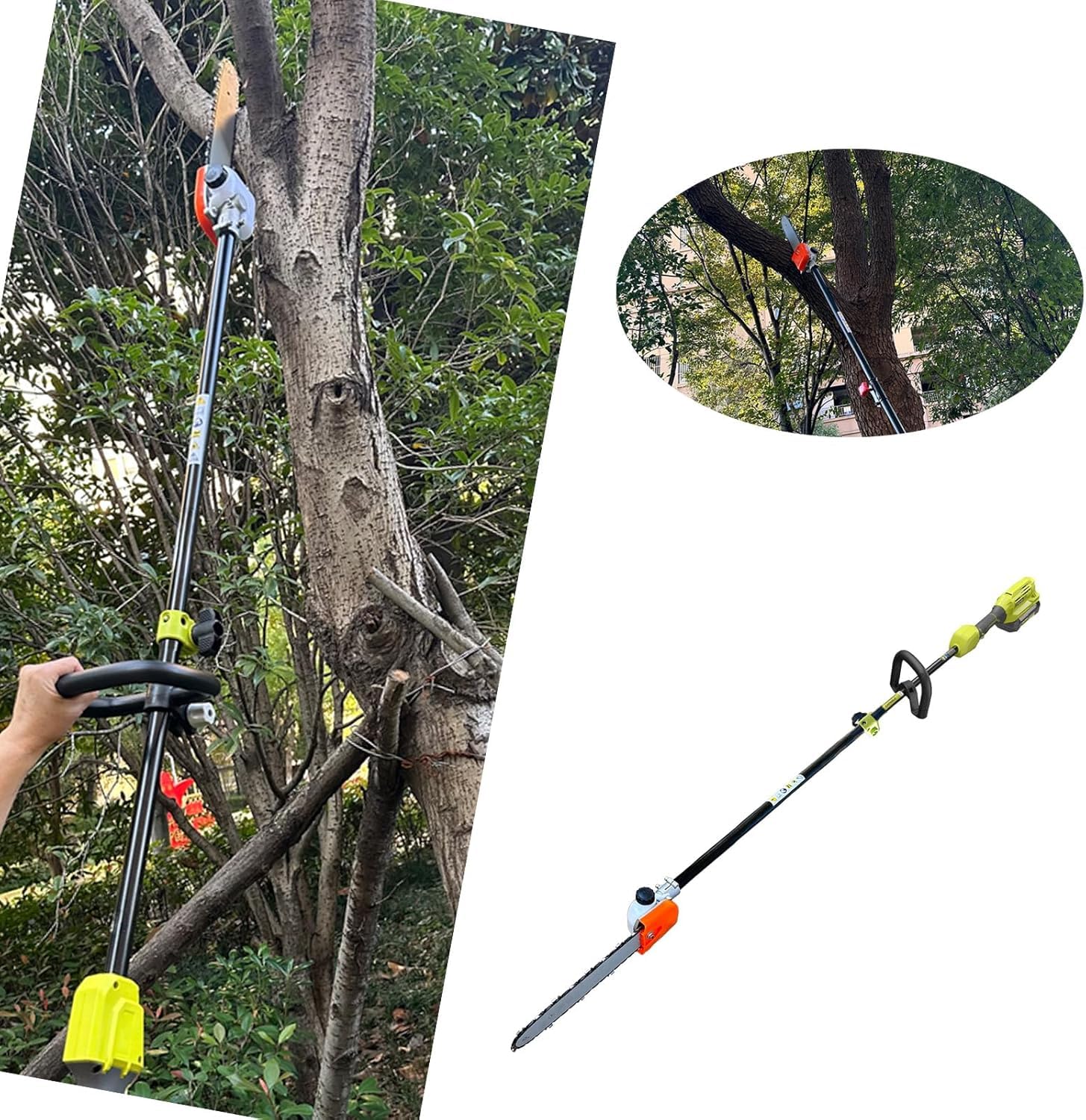 Kerlista Stihl-compatible attachment for efficient yard edge and hedge maintenance.