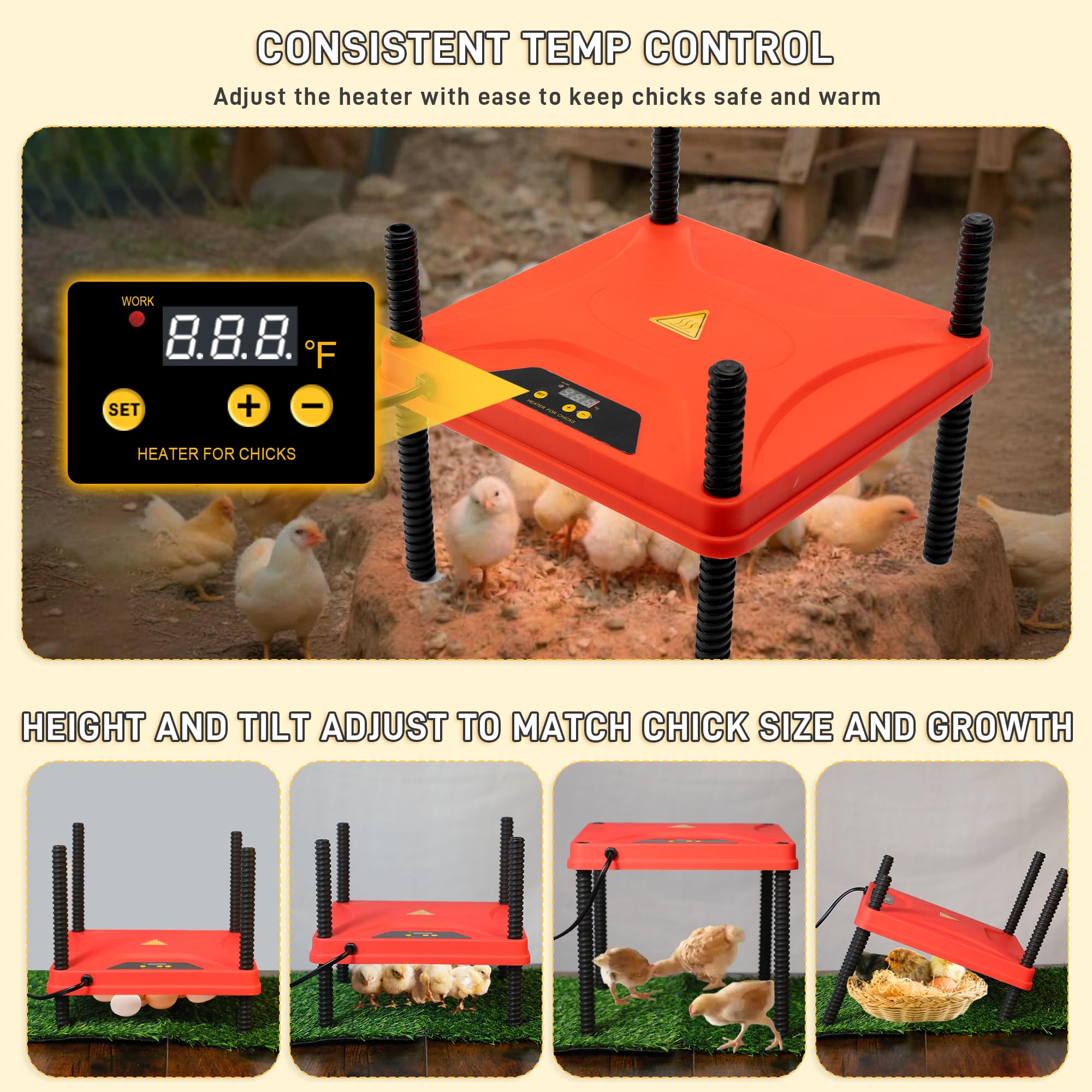 Kerty anti-drowning waterer supports safe hydration for multiple chicks