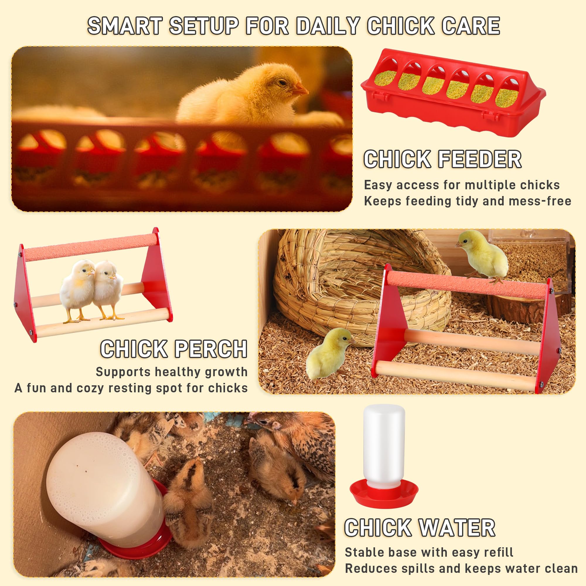Kerty 12-hole feeder keeps food accessible with reduced waste