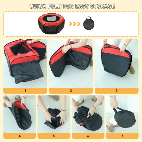 Kerty storage bag keeps kit parts organized for quick setup