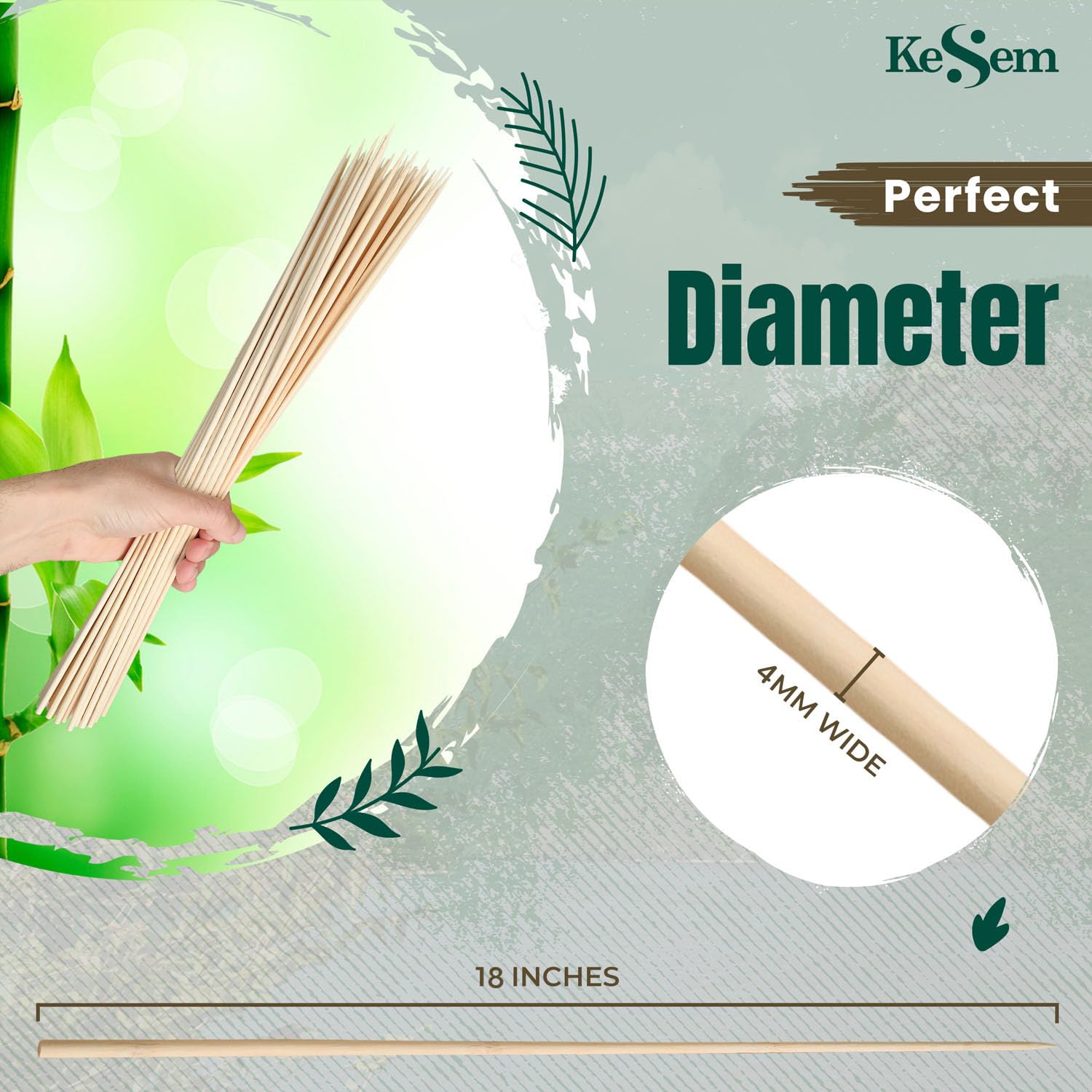 KESEM plant stakes arranged for indoor and outdoor plant support and organization.