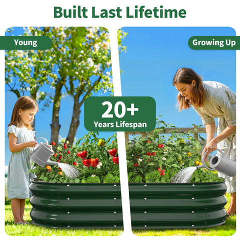 Kesfitt oval design offers easier access for caretakers and gardening tasks.