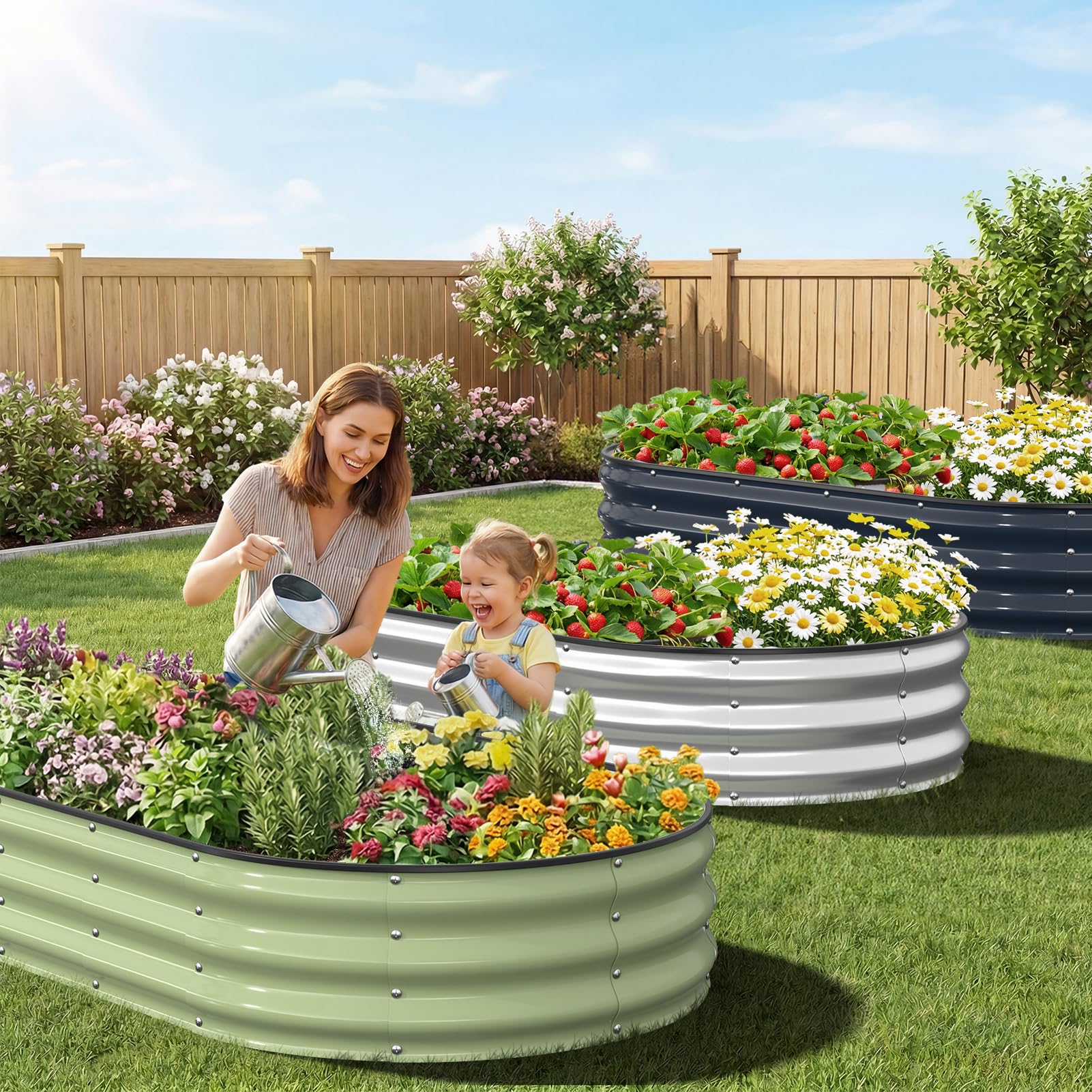 Kesfitt ground-placed design ideal for vegetables and herbs.