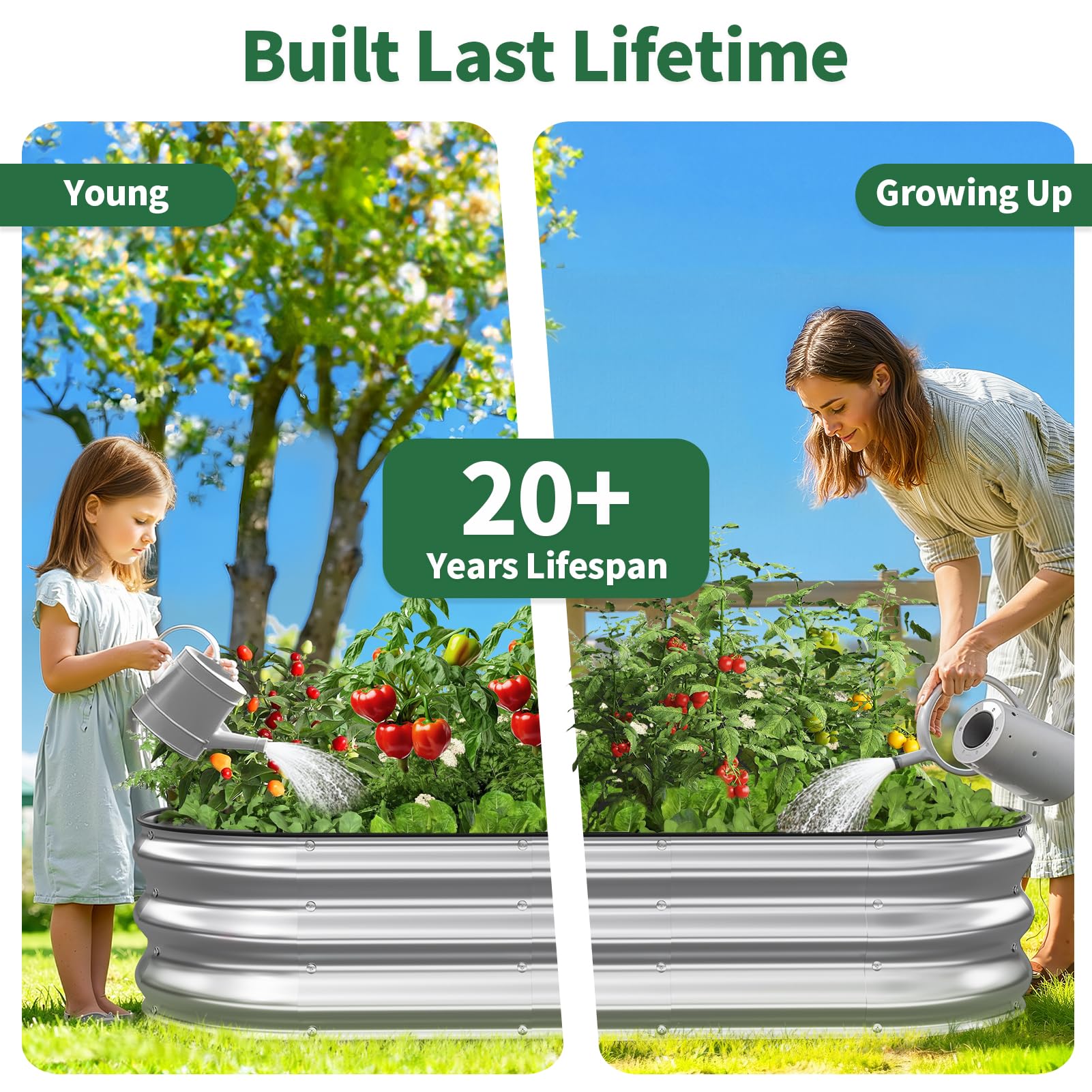 Kesfitt ground-placement-only design ideal for outdoor gardens, not indoors.